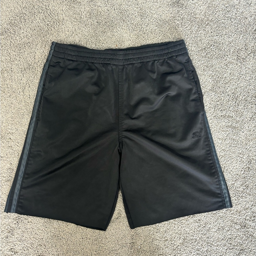Y2k black starter sweatshorts‎